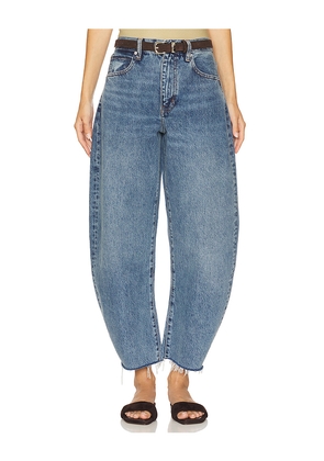 FRAME Bubble Crop in Blue. Size 30. Also in 31.