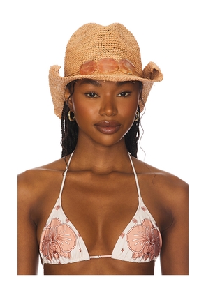 florabella Billie Cowboy Hat in Tan.