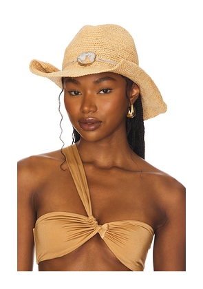 florabella Kelli Cowboy Hat in Beige.