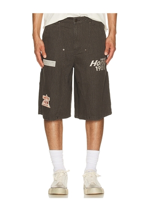 Honor The Gift Twill Carpenter Shorts in Black. Size 30. Also in 32, 34, 36.