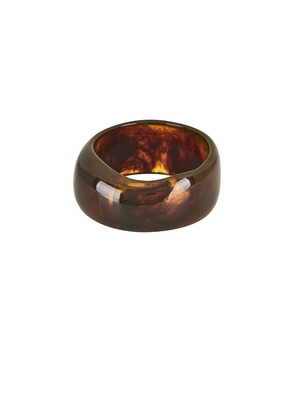 Heaven Mayhem Kaia Bangle in Burnt Orange in Brown.