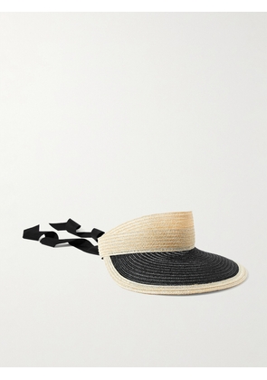 Eugenia Kim - Ricky Grosgrain-trimmed Hemp Visor - Neutrals - One size