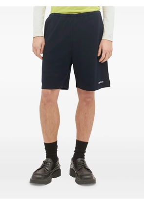 Miu Miu logo-print shorts - Blue