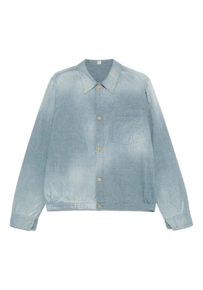 TAIGA TAKAHASHI faded-effect shirt jacket - Blue
