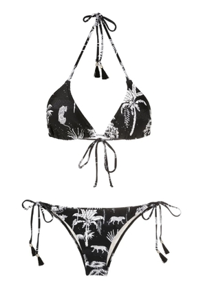 Lygia & Nanny Maya graphic-print bikini - Black