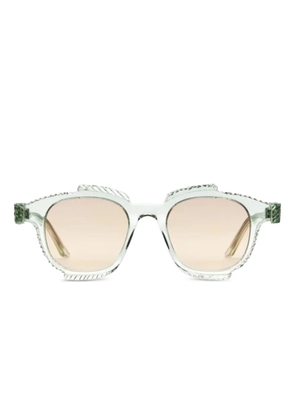 Kuboraum T71 round-frame sunglasses - Green