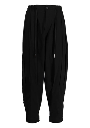 SONGZIO high-rise tapered-leg trousers - Black