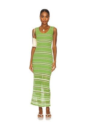 SIMKHAI Mariana Tank Dress in Green. Size L. Also in M, S.
