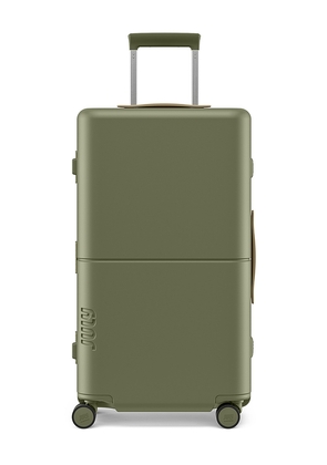 July Checked Trunk in Olive.