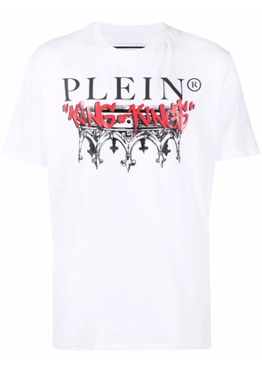 Philipp Plein King Plein crew-neck cotton T-shirt - White