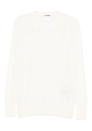 Jil Sander V-neck T-shirt - Neutrals