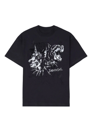 DOMREBEL Puppy dog-head T-shirt - Black
