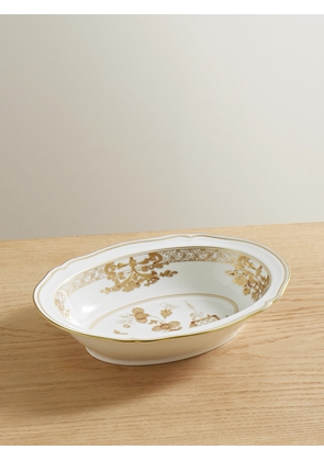 GINORI 1735 - Antico Doccia Gold-plated Porcelain Bowl - White - One size