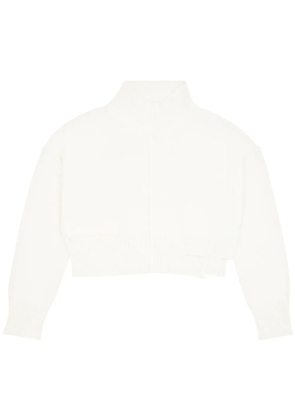 MM6 Maison Margiela high-neck cut-out jumper - White