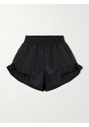 Simone Rocha - Ruffled Shell Shorts - Black - UK 4,UK 6,UK 8,UK 10,UK 12,UK 14