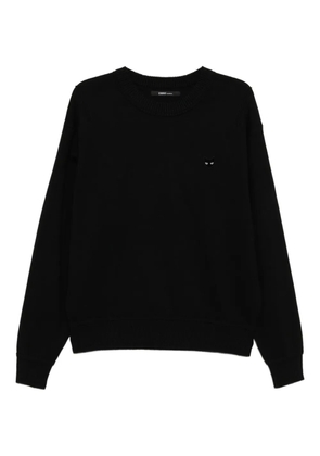 SONGZIO cat-embroidered sweatshirt - Black