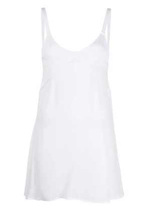 DONDUP knit detail strappy top - White
