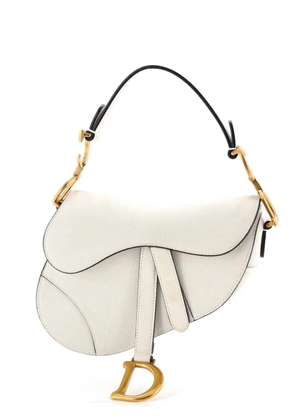 Christian Dior Pre-Owned Saddle Handbag Leather Mini shoulder bag - White