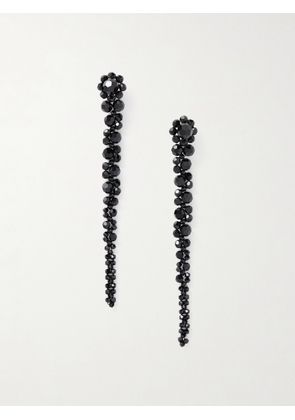 Simone Rocha - Drip Gold-tone Crystal Earrings - Black - One size