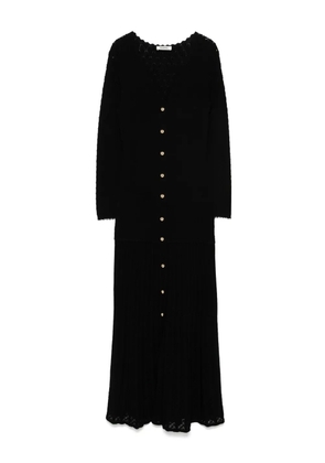 SANDRO knitted midi dress - Black