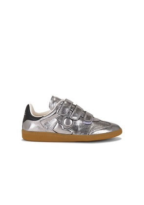 Isabel Marant Beth Sneaker in Metallic Silver. Size 37. Also in 38, 39, 40, 41.