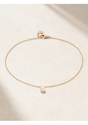 Mateo - 14-karat Gold Pearl Anklet - One size
