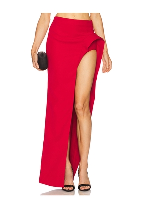 Gaurav Gupta The Molded Nyx Skirt in Red. Size 10. Also in 8.