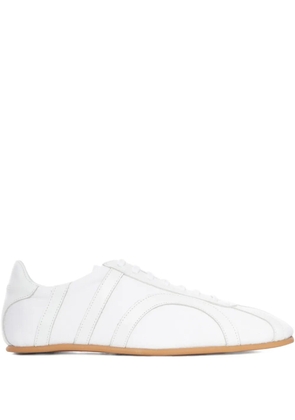 TOTEME leather-panel lace-up sneakers - White