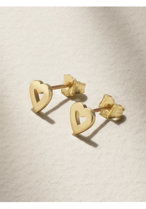 Jennifer Meyer - Mini Open Heart 18-karat Gold Earrings - One size