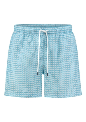 Fedeli patterned swim shorts - Blue