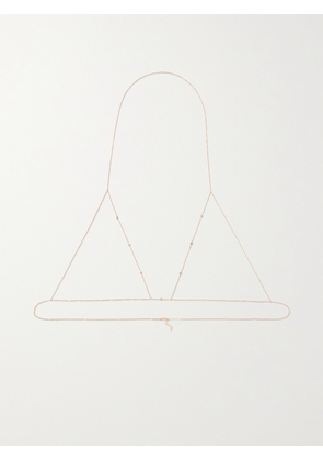 Jacquie Aiche - 14-karat Rose Gold Diamond Body Chain - One size