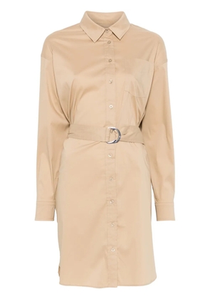 Lauren Ralph Lauren belted midi dress - Neutrals