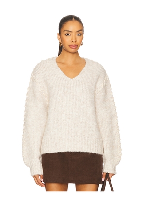 John & Jenn by Line Maddy Pullover in Cream. Size L. Also in M, S, XL, XS.