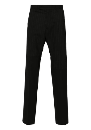 MM6 Maison Margiela panelled pinstripe tailored trousers - Black