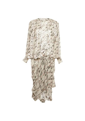 Isabel Marant Vintage embellished top skirt set - Neutrals