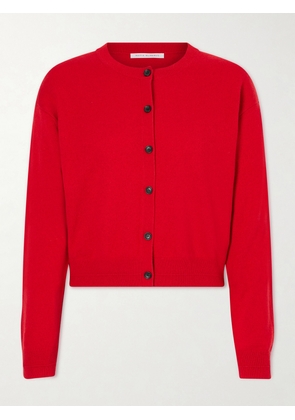 Maria McManus - Recycled Cashmere And Organic Cotton-blend Cardigan - Red - x small,small,medium,large