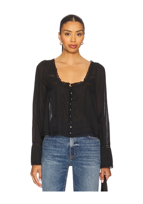 Free People Longsleeve Evermore Top in Black. Size L. Also in M.
