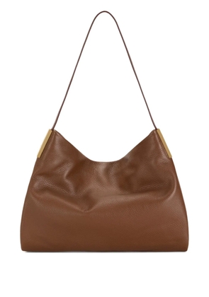 Elisabetta Franchi leather shoulder bag - Brown