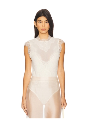 Free People Sweet Nothings Bodysuit in Ivory. Size L. Also in M, S, XL, XS.