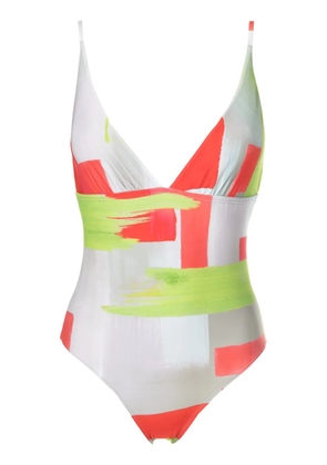 Lenny Niemeyer Canvas V-neck swimsuit - Multicolour