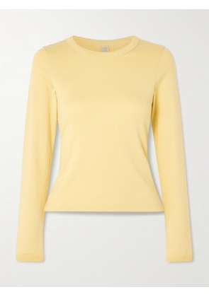 FLORE FLORE - Max Organic Cotton-jersey T-shirt - Yellow - x small,small,medium,large,x large