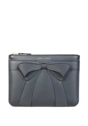 Comme Des Garçons Shirt bow-detail big wallet - Black
