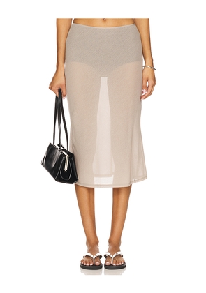 Geel Brynn Skirt in Taupe. Size L. Also in M, S, XS.