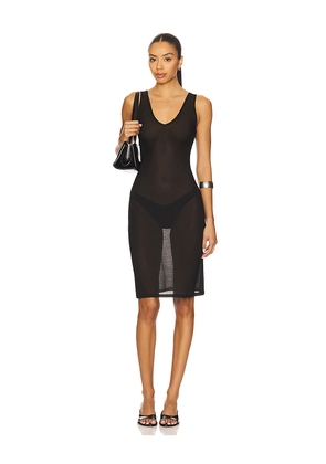 Geel Noah Slip Dress in Black. Size L. Also in M, S, XS.