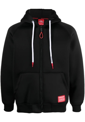 Sprayground logo-print zip-up hoodie - Black