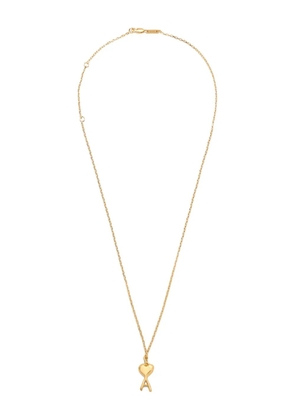 AMI Paris Ami De Coeur hammered necklace - Gold