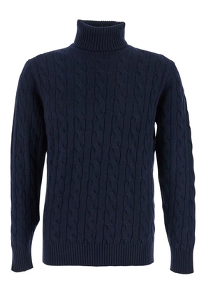 Kangra cable-knit turtleneck sweater - Blue
