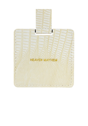 Heaven Mayhem Mirror Compact in Ivory.