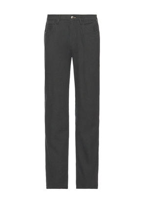 Faherty Movement Linen 5 Pocket Pant in Charcoal. Size 30x32. Also in 34x32, 38x32.