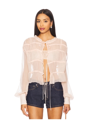 Fait Par Foutch Violetta Top in Pink. Size L. Also in S, XL, XS, XXS.